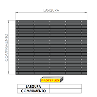 Proteção sanfonada Retangular