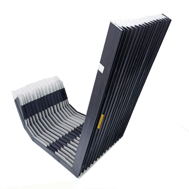 Proteção sanfonada para mesa elevatória