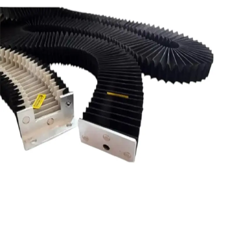 Proteção sanfonada para mesa elevatória