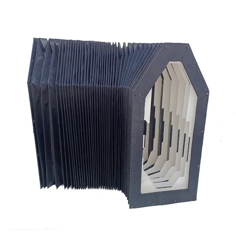Proteção sanfonada para mesa elevatória