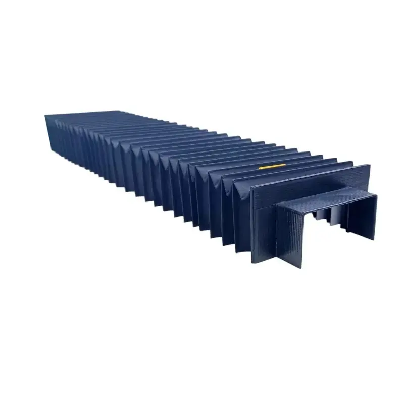 Proteção sanfonada para mesa elevatória