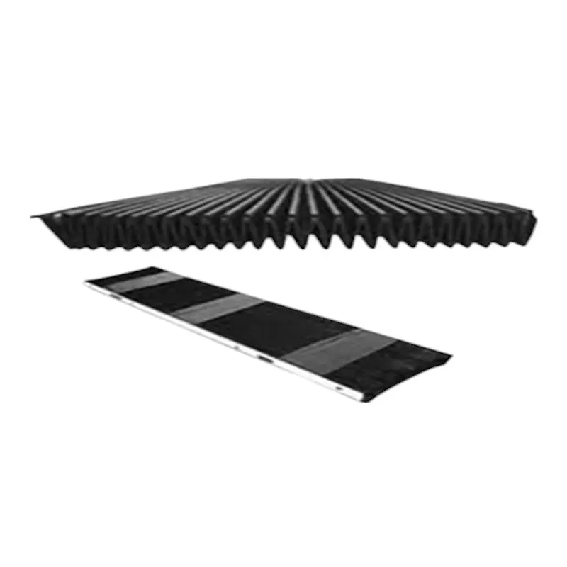 Proteção sanfonada para mesa elevatória